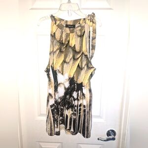 Style & Co Palm Tree Sleeveless Top